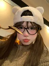 可愛いウサギ耳デザインのボールキャップ【毛羽立ち・冬用・暖かさ】