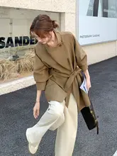 カーキ色 ライダースジャケット【春用・高級感・シルエット美】