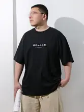 かわいいデザインのカートゥーンペンギンプリントコットン半袖Tシャツ【秋夏用・ゆったりシルエット・クルーネック】