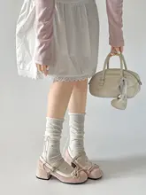 メアリージェーン パンプス レディース フレンチスタイル ヴィンテージ 太ヒール 春夏 着回し