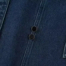 フィット Vネック ノースリーブジャンパードレス【ブルー・デニム風・ミディ丈】（セットアップ対応）