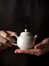急須 ティーポット 陶器 手作り 草木灰釉 侘び寂び 中国茶 茶道具 家庭用 コンパクト
