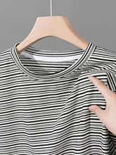 Tシャツ メンズ 半袖 バイカラーボーダー ルーズ 上品 ス  トリート 夏