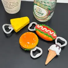 アイデア豊かなリアルな果物野菜デザインのマルチ機能栓抜き【冷蔵庫用マグネット付き・インテリア用】