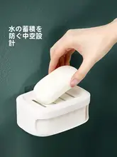 壁掛け式白色ソープディスペンサー【二層構造・水切り機能付き・浴室用】