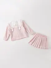 秋用 女の子向け おしゃれな子供服【学院風・2点セット対応】