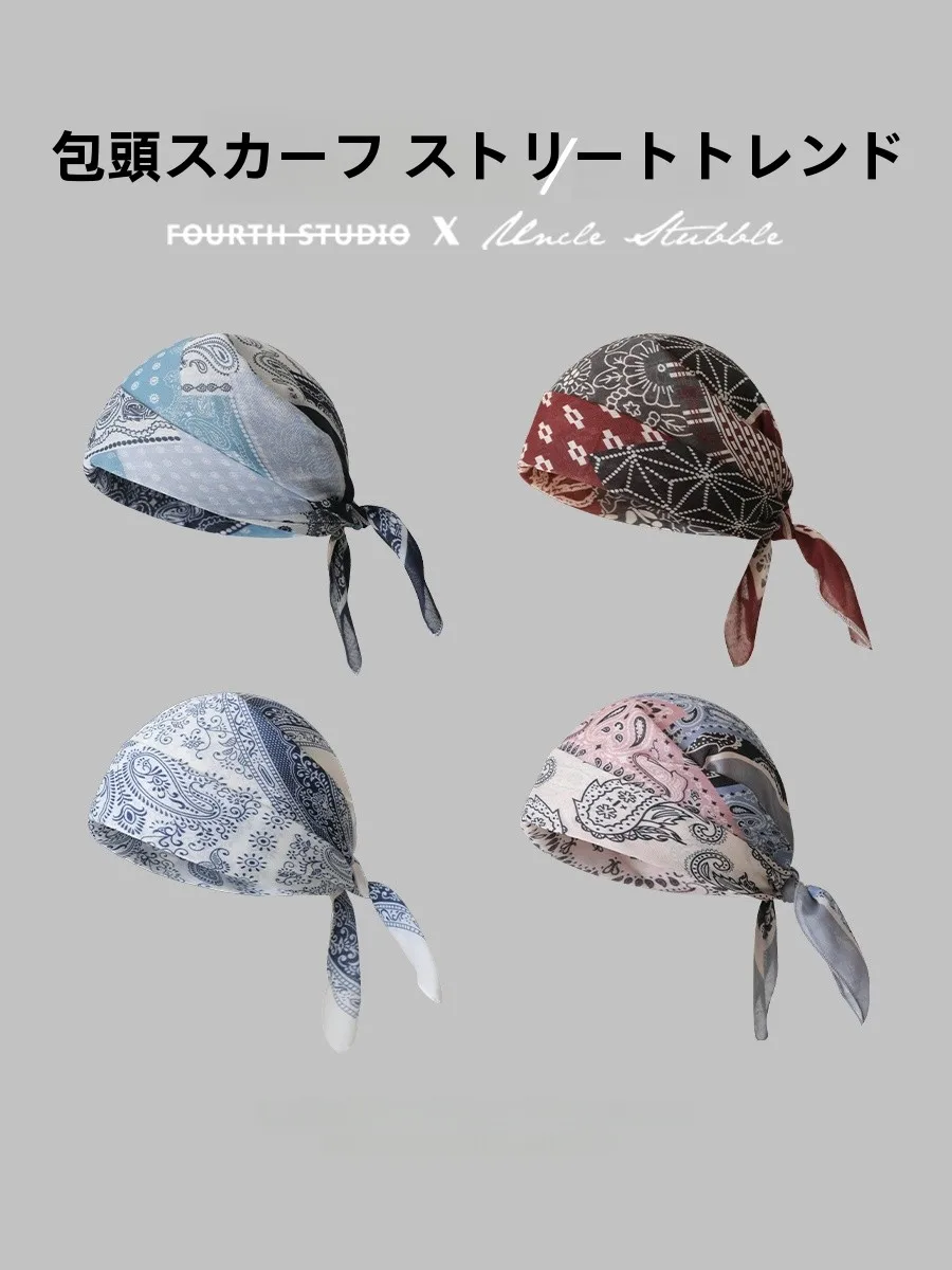 頭にバンダナ どうやってつける？ヴィンテージ風のカシューフラワーが教えてくれるリアルな使い方