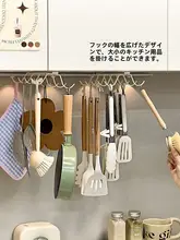 キッチン吊り下げフック【穴あけ不要・キッチン用スプーン・ヘラ・カップホルダー】