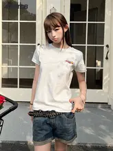 刺繍入り短袖Tシャツ【女性用・アメリカンスタイル・涼感・UVカット】