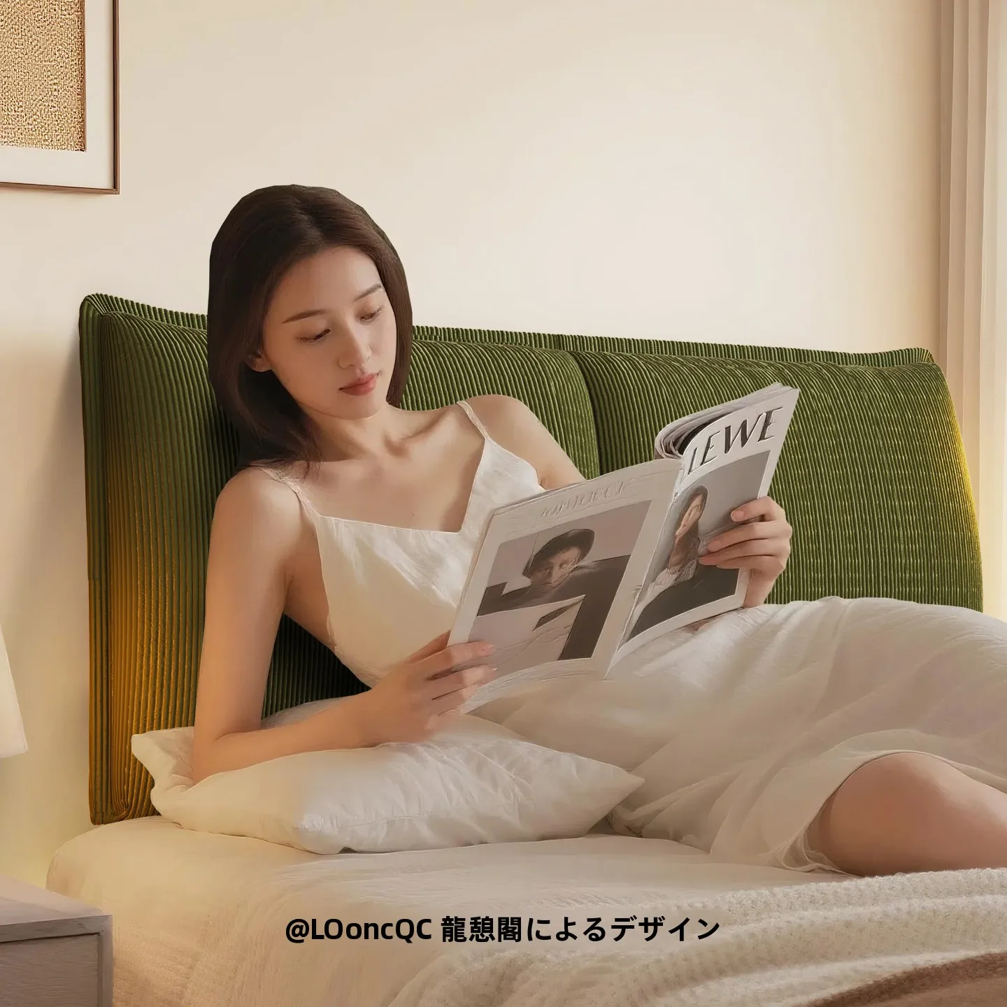 シンプルなコーデュロイ製ベッドヘッドボードクッション：寝室家具としての機能性と耐久性の実証