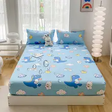 防水ベッドカバー【全棉・通気性・防滑】（セットアップ対応）