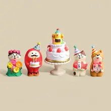 お祝い 置物 インテリア かわいい 豚 ハッピーバースデー デコレーション プレゼント 友人