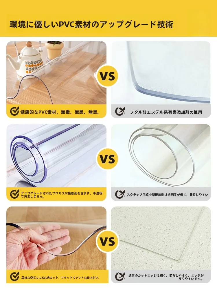 透明PVCテーブルクロス：防水防油機能で家庭でのテーブルセッティングをシンプルに