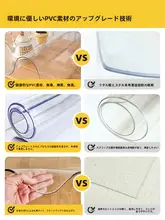 透明PVCテーブルクロス【防水・防油・耐熱・お手入れ簡単】
