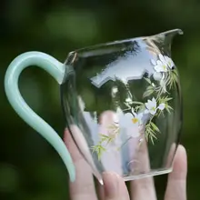 高透過ガラス製公道杯【加熱耐性・分茶器・手持ちハンドル付き・功夫茶具】