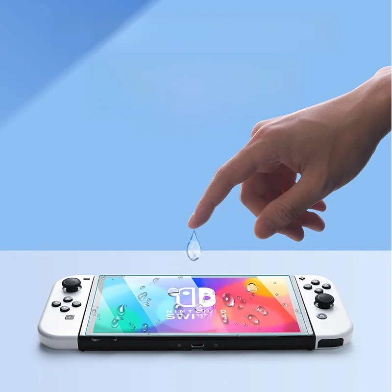 任天堂Switch OLED用強化ガラスフィルムの画面保護：スクショ対応と指紋防止の実用性解析