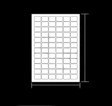 娄兴 72シート 30x20mm ラベルシール【空白・プリント対応・カラー印刷可・仕事用分類ステッカー】