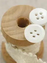白色の丸型ボタン【衣服用・装飾用・多色ボタン】
