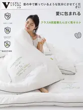 春秋用厚手保温掛け布団【学生用・ブランケット・紫色・防菌機能付き】