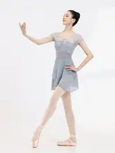 芙帛 バレエレオタード【短袖・メッシュデザイン・女性用体操服】