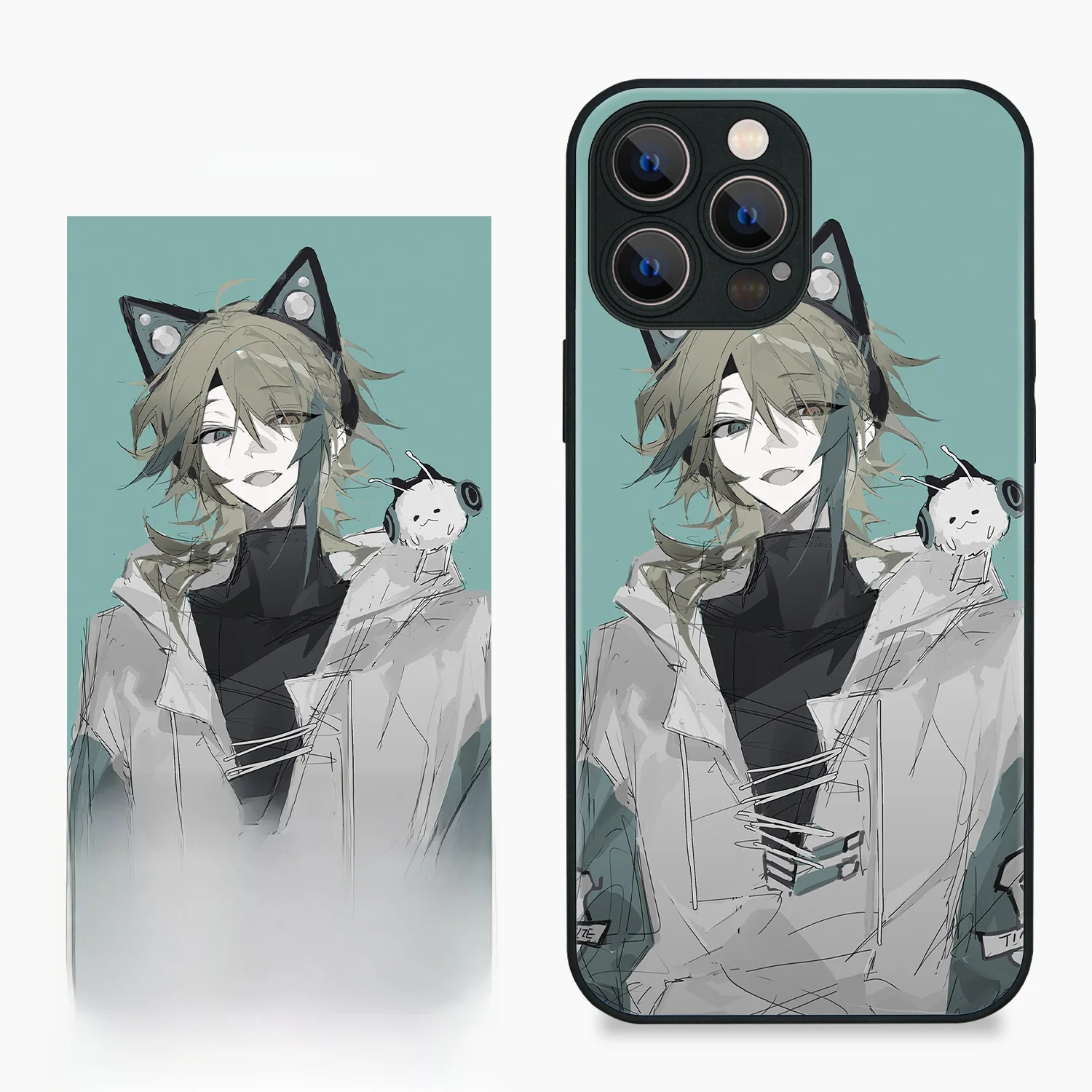 イラストレーターコラボスマホケース：9397号列车のアートデザインが特徴