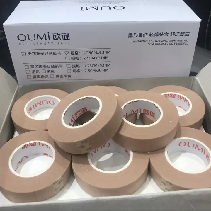 肌色の透明二重まぶた用テープ【自然な肉色・紙製・化粧師向け】
