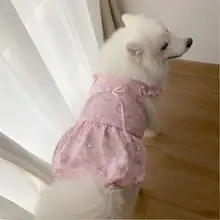 可愛いデザインの犬用ドレス【中型犬・大型犬対応】（セットアップ対応）