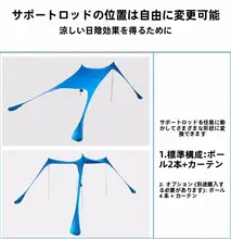 シーサイドビーチ テント 傘無料キャノピー底なし日焼け止め
