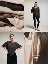 透け感Tシャツカーディガン【巨軽薄・麻混合・多様なネックライン】（セットアップ対応）