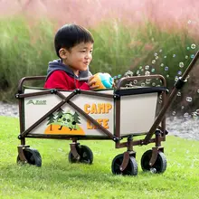 BSWolf 折りたたみ式キャンピングカー用手押しカート【子供用・ピクニック・旅行・コンパクトデザイン】