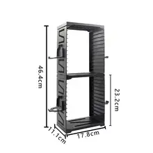 ゲーム機収納スタンド【PS5・PS4・Xbox Series X用・ディスク・コントローラー収納】（セットアップ対応）