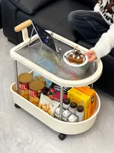 多機能移動式収納ラック【リビング用・層構造・スナック置き】
