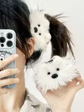 オリジナルデザイン 小犬のヘアクリップ【ミニサイズ・髪留め】