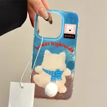 立体尻尾デザインの猫モチーフスマートフォンケース【シリコン製・衝撃吸収対応】