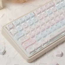キーキャップ 機械式キーボード用 犬柄 宇宙 PBT 熱昇華印刷 MOプロファイル 丸み 各種配列対応