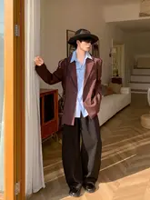 テーラードジャケット メンズ フェイクレイヤード バイカラー ブラウン ブルー 定番 大人カジュアル 春 アウター