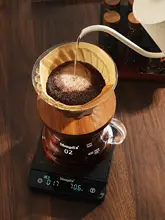 コーヒー用電子秤【豆の計量・ハンドドリップ対応・タイマー機能】
