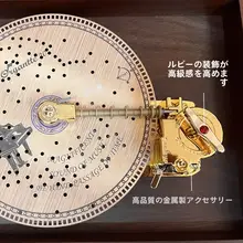 Sankyo 木製 音楽ボックス【歯車式・誕生日プレゼント・男女兼用】