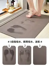 吸水性に優れたバスルーム用マット【防滑・速乾・汚れに強い・家庭用】