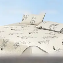 睡眠博士 パンダデザイン ラテックス製夏用冷感マット【1.8mダブル対応・洗濯可能・抗菌】