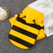 春秋用 犬服【ミツバチデザイン・コーギー・トイプードル・小型犬対応・暖かい】
