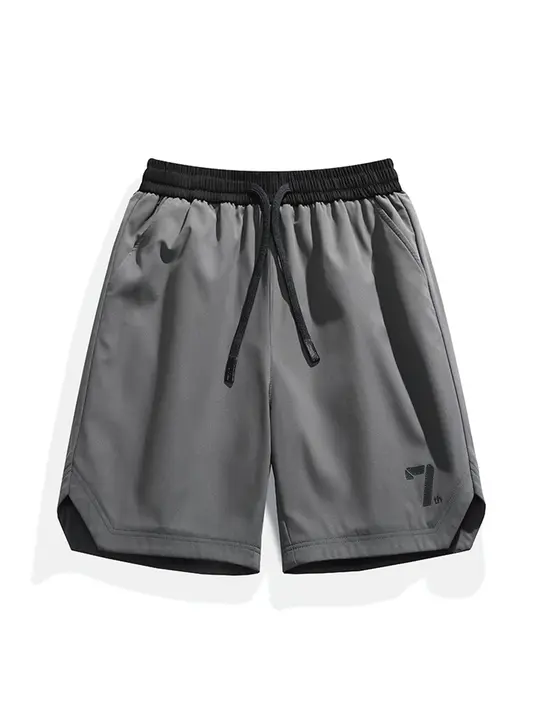 アメリカンレトロスタイルの速乾ショートパンツ【男女兼用・フィット・夏用】（セットアップ対応）