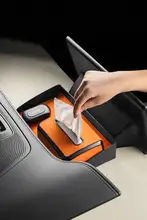 車用収納ボックス【ペーパータオルホルダー付き・スクリーン背面用】