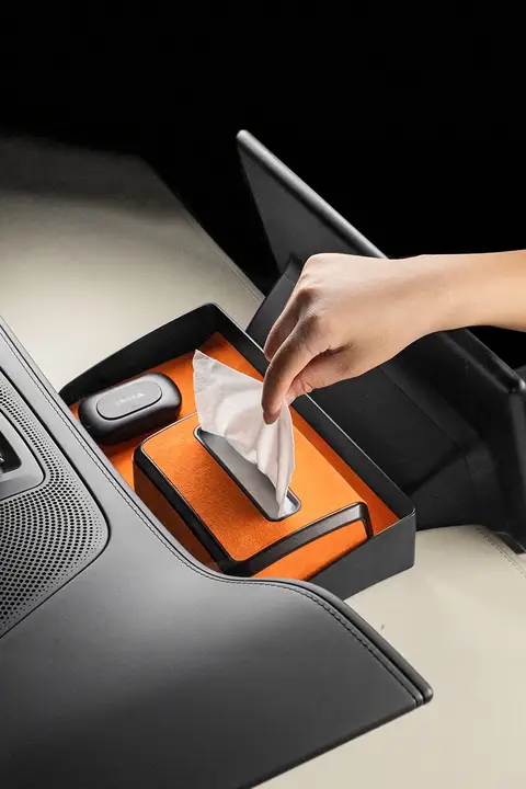 車用収納ボックス【ペーパータオルホルダー付き・スクリーン背面用】