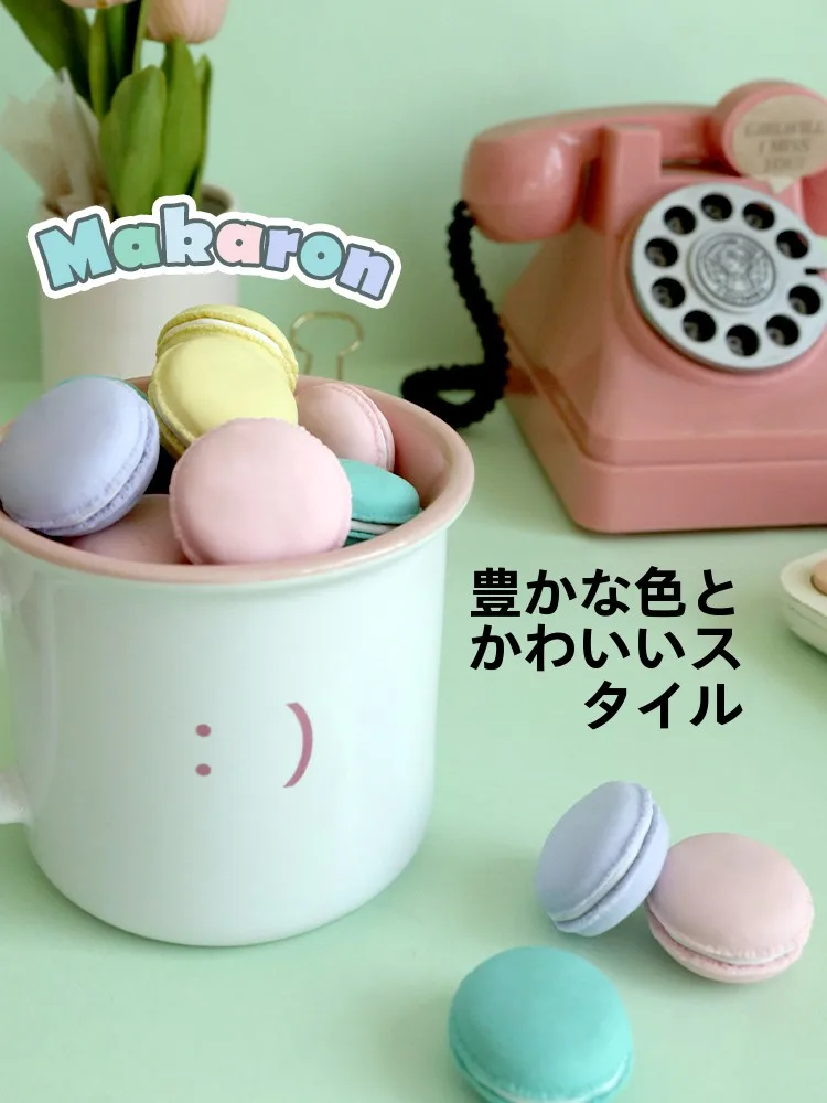 マカロン型消しゴムとは？カラフルなPVC製デザインの実用性と使い方