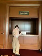 大きな襟の環境に優しいファーコート【ベルベット・女性用・カフェオレカラー】