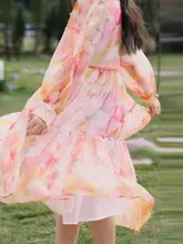 ワンピース キッズ ガールズ 長袖 花柄 おしゃれ 春夏