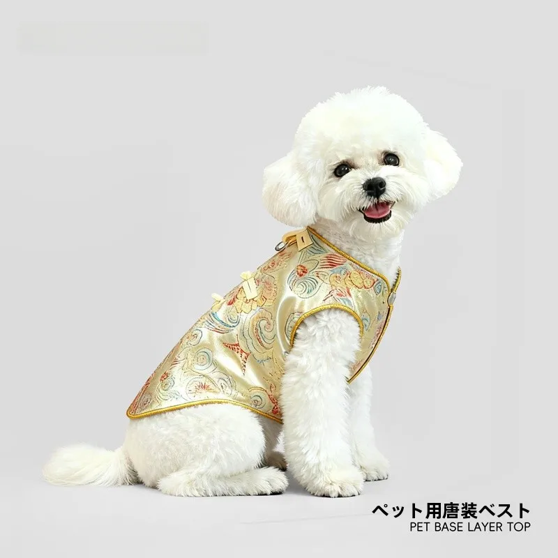 犬用新年衣装【秋冬向け・薄手・ペット服・唐装】：ペット初心者に最適な季節の着用ガイド