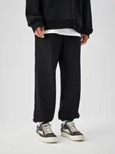 秋用 メンズカジュアルパンツ【無地・ゆったり・プルオン・ジョガーパンツ】