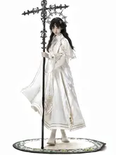 白色ゴシックスタイル修道女ワンピース【ロリータ・カウント系・ケープ付き】